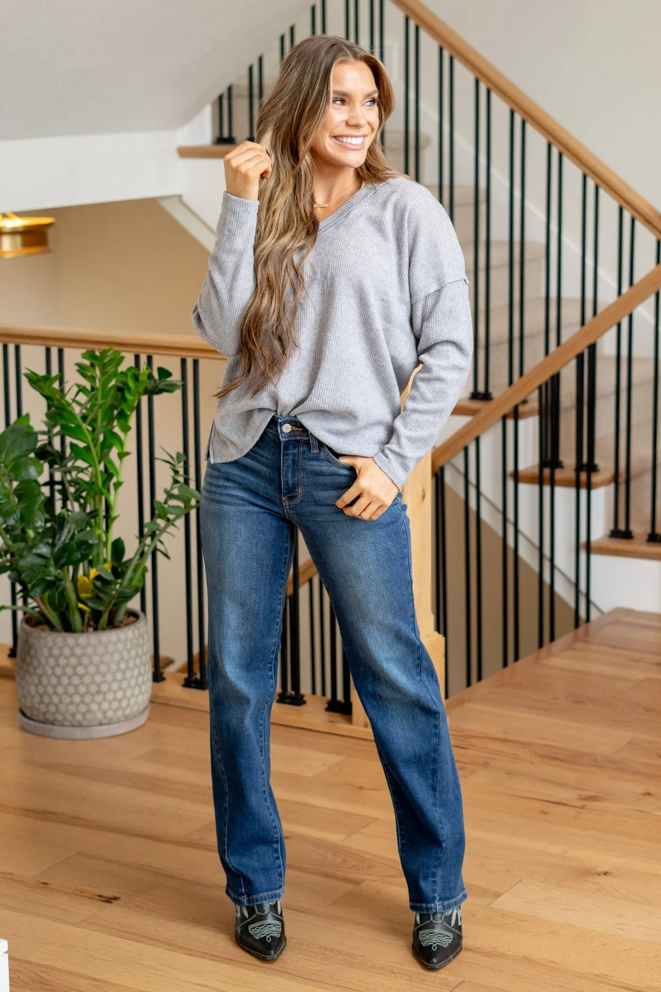Dusklight Dreamer Mid Rise Straight Leg Regular & Plus Sizes