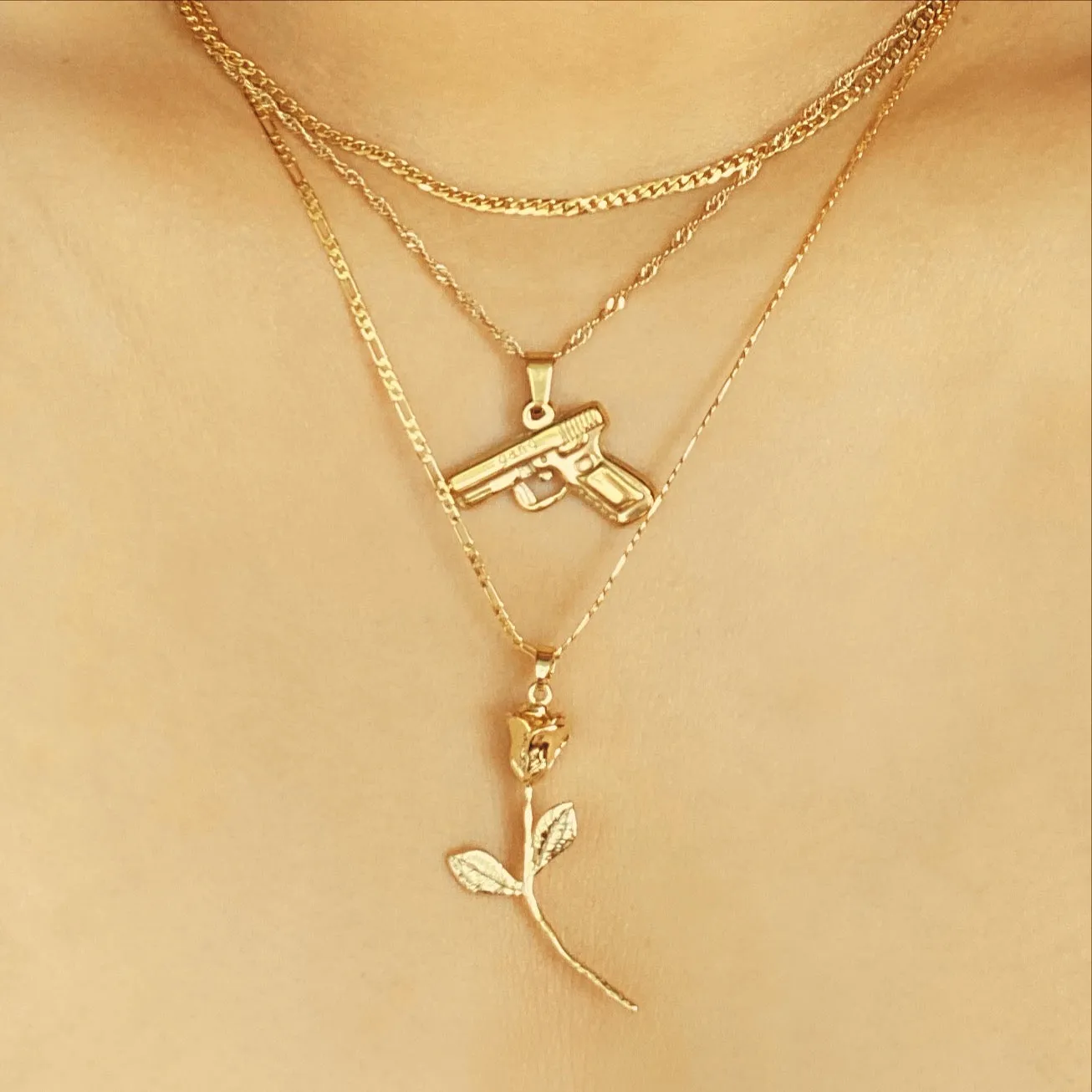 Ellie Gun Necklace