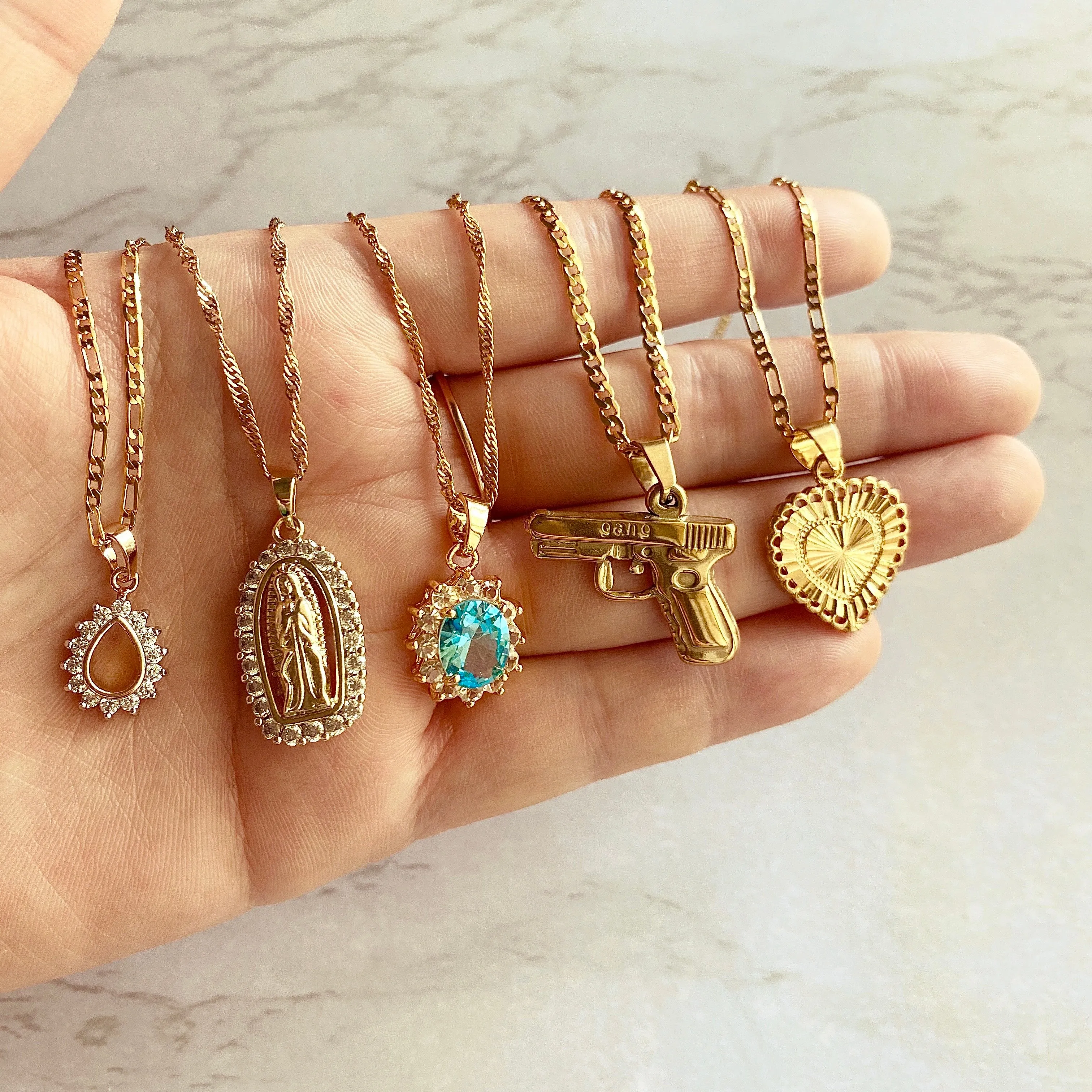 Ellie Gun Necklace