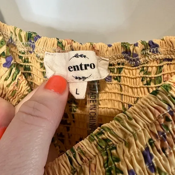Entro Floral Tiered Maxi Dress - EUC