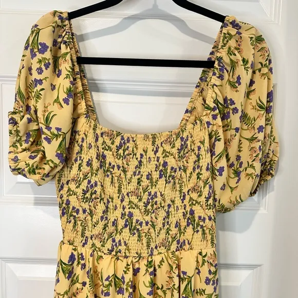 Entro Floral Tiered Maxi Dress - EUC