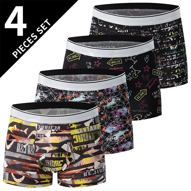 EuroFlex 4-Pack Men’s Printed Boxer Shorts