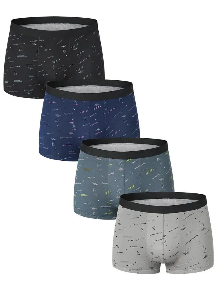 EuroFlex 4-Pack Men’s Printed Boxer Shorts