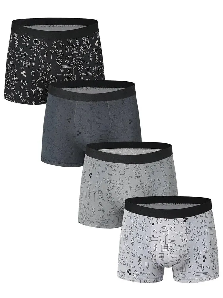 EuroFlex 4-Pack Men’s Printed Boxer Shorts