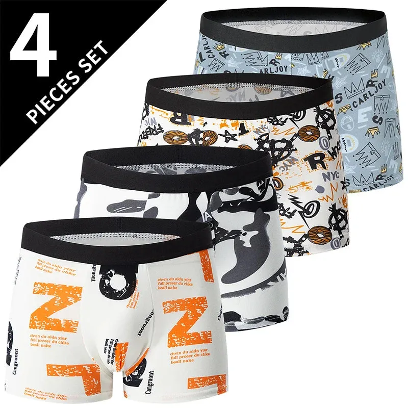 EuroFlex 4-Pack Men’s Printed Boxer Shorts