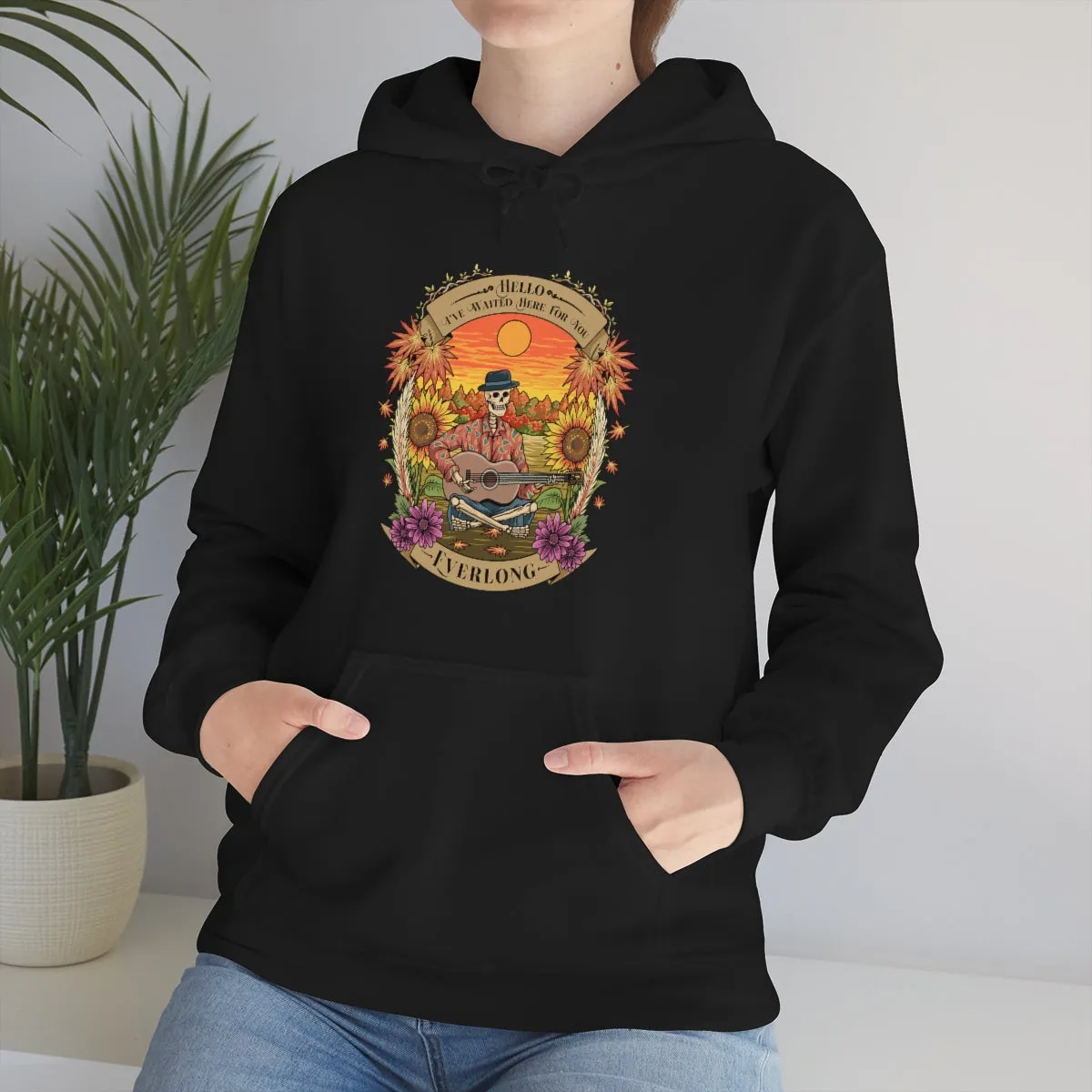 Everlong Skeleton on Heavy Blend Hoodie
