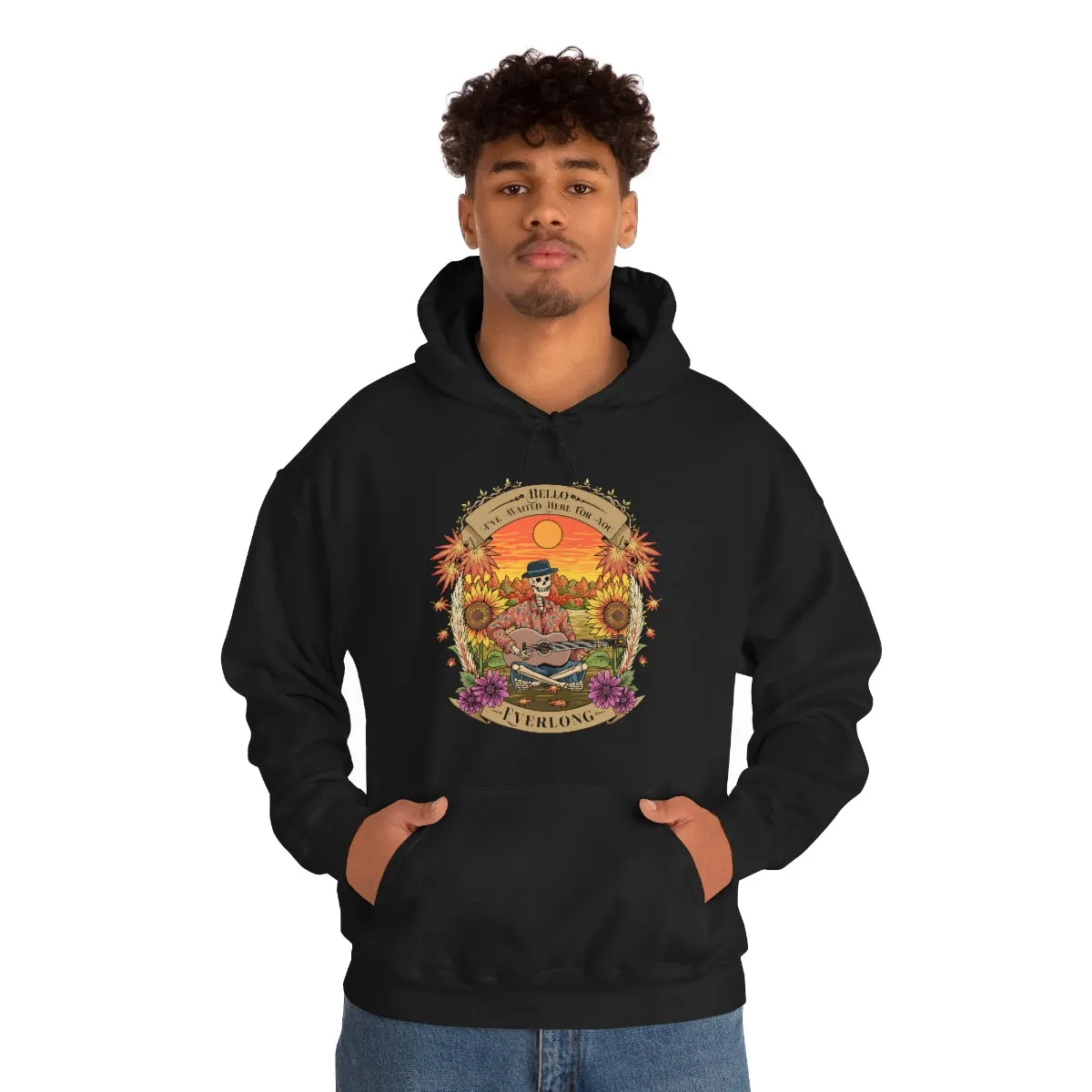 Everlong Skeleton on Heavy Blend Hoodie