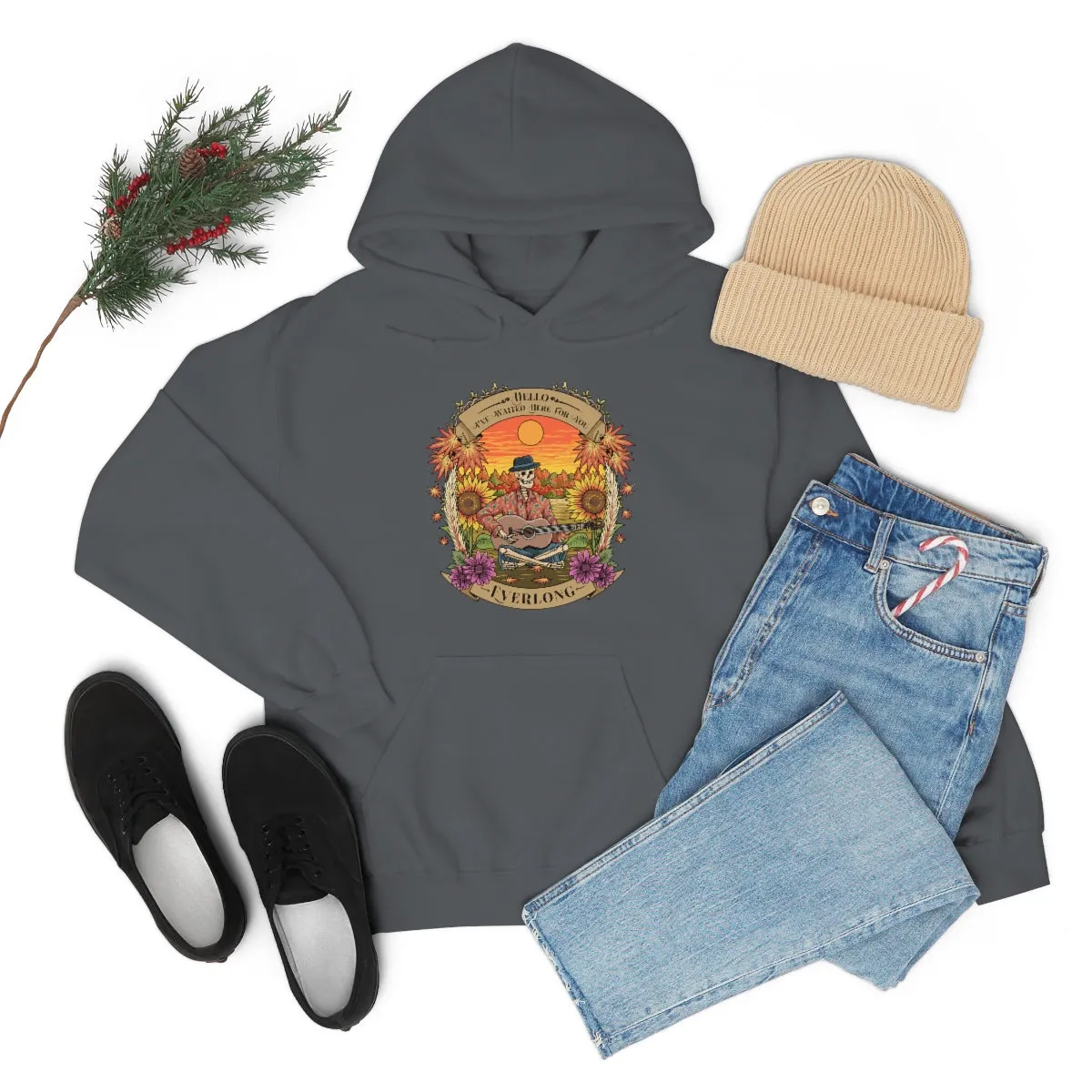 Everlong Skeleton on Heavy Blend Hoodie