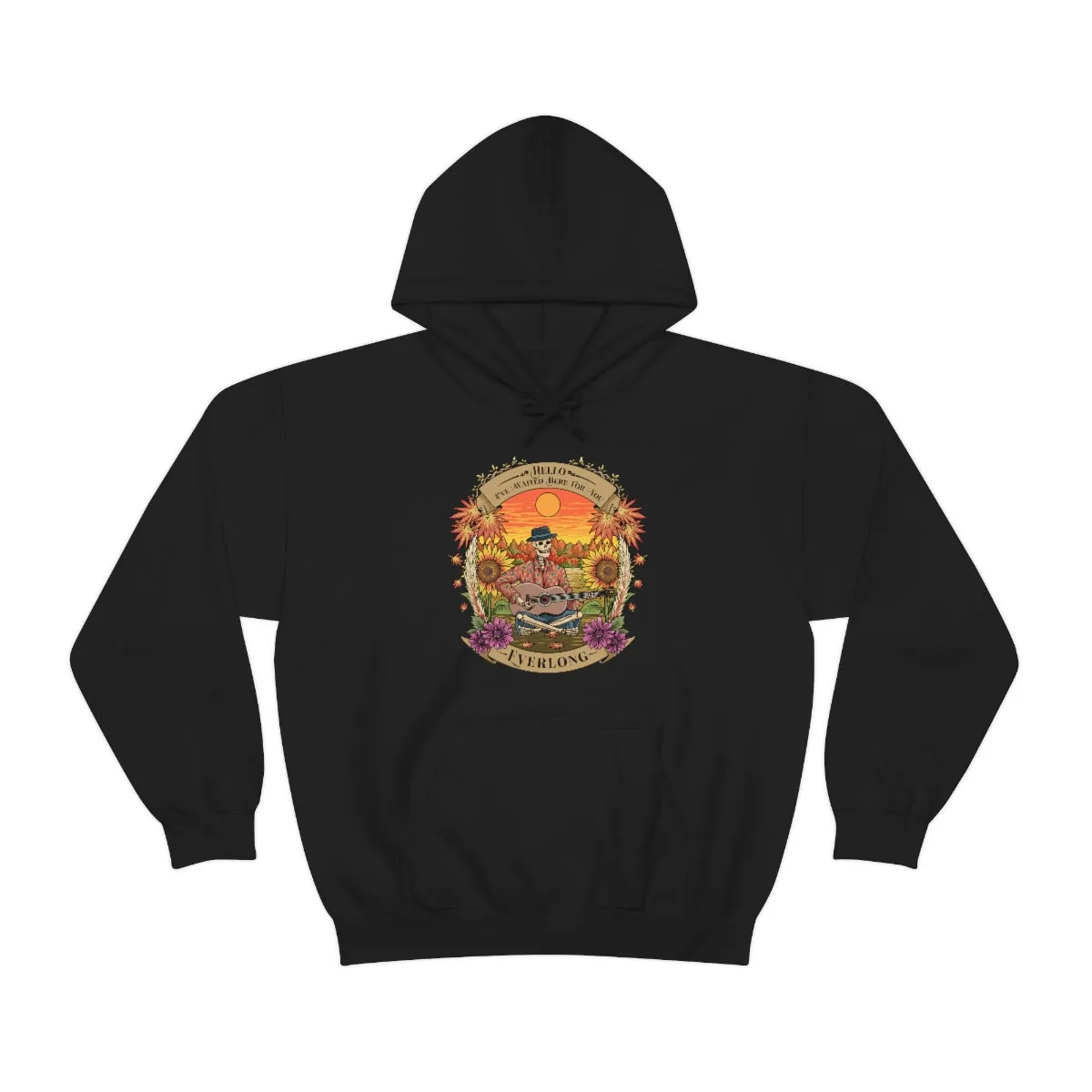 Everlong Skeleton on Heavy Blend Hoodie