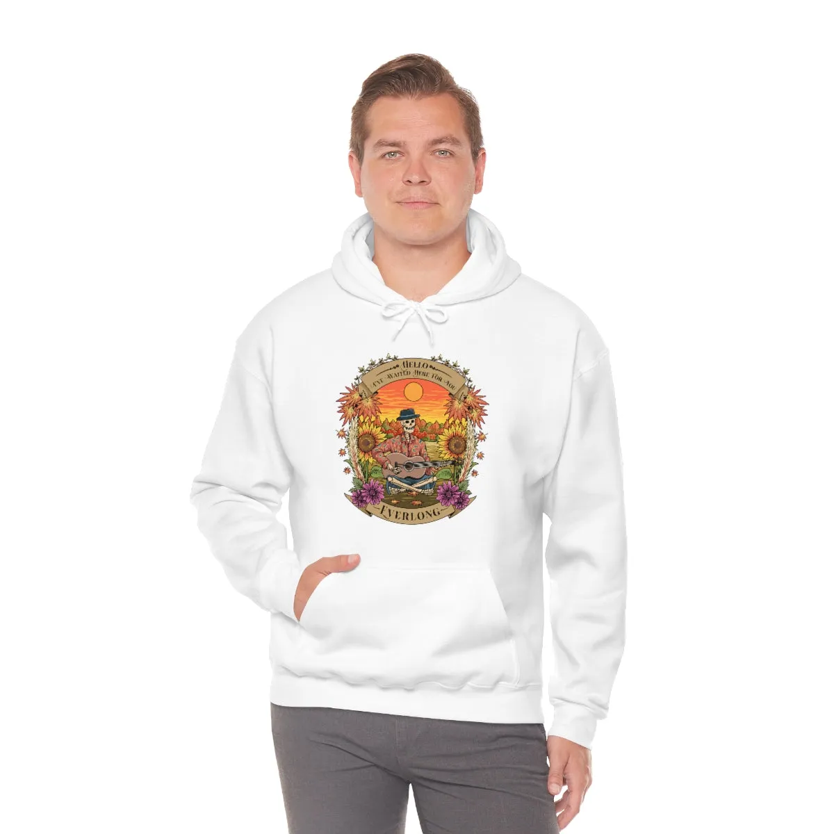 Everlong Skeleton on Heavy Blend Hoodie