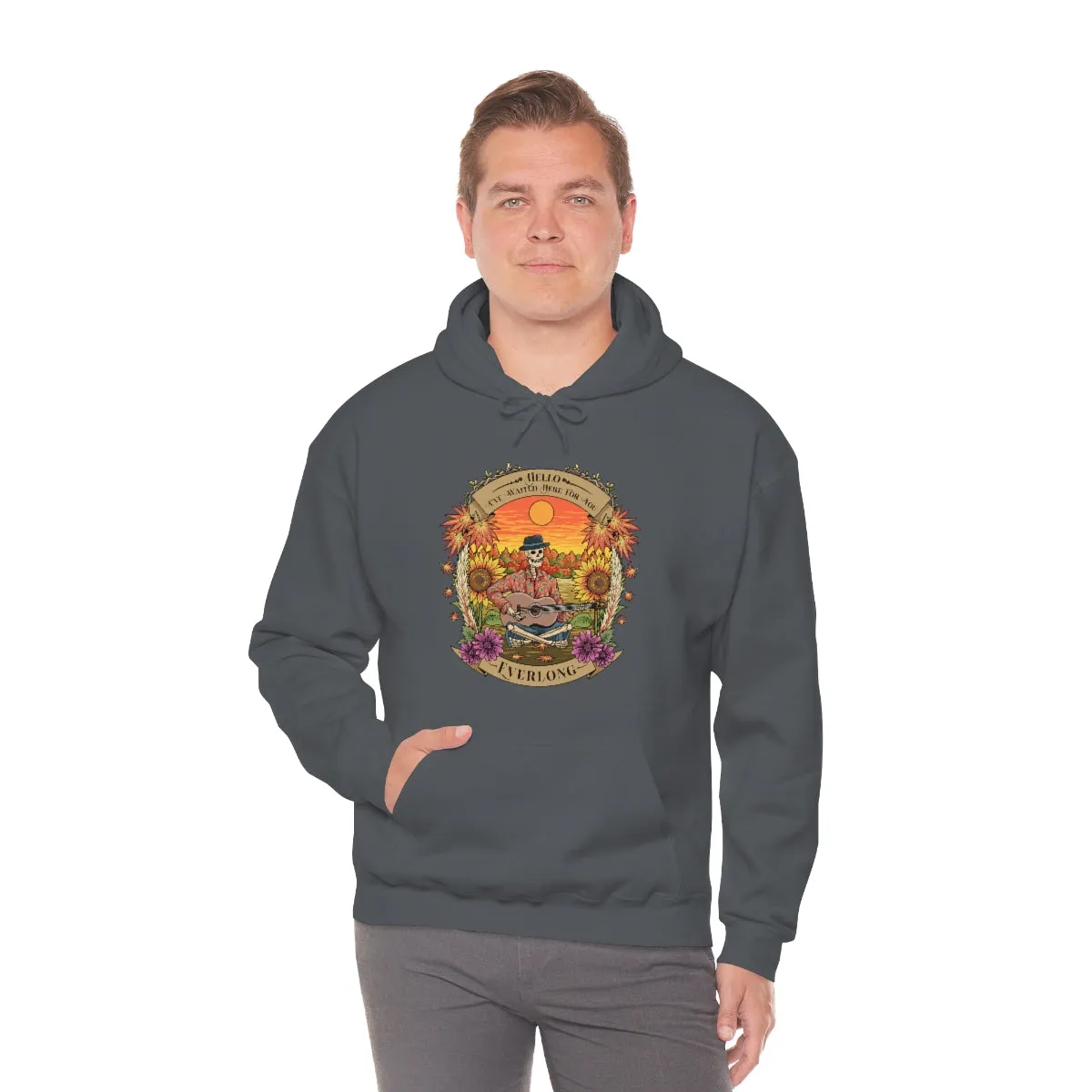 Everlong Skeleton on Heavy Blend Hoodie