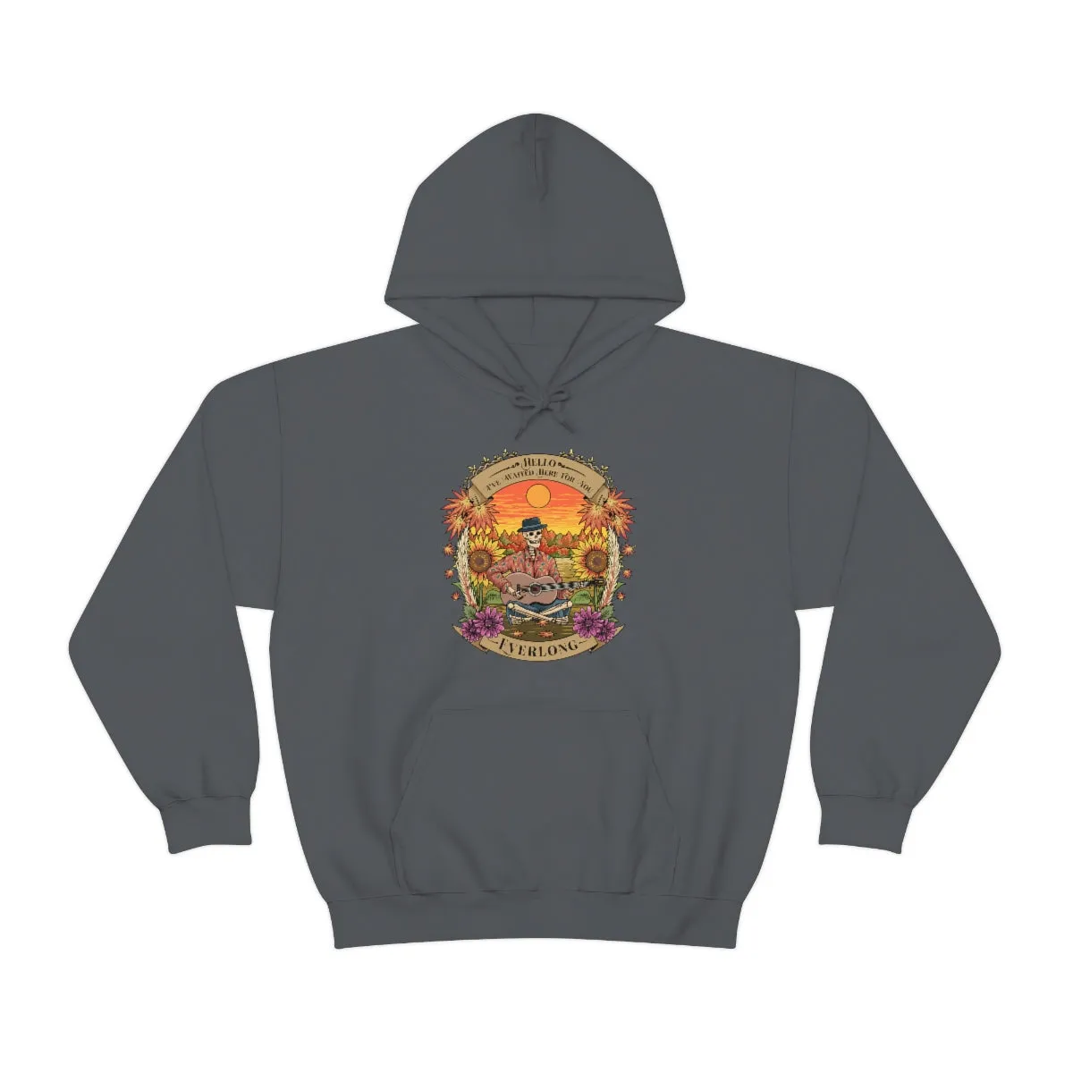 Everlong Skeleton on Heavy Blend Hoodie