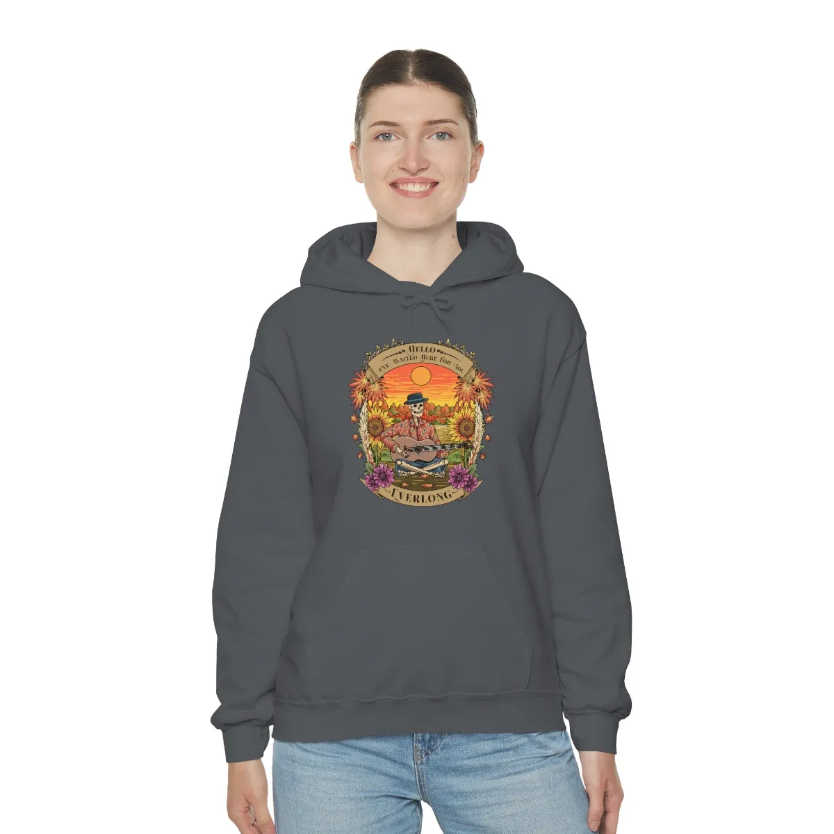 Everlong Skeleton on Heavy Blend Hoodie