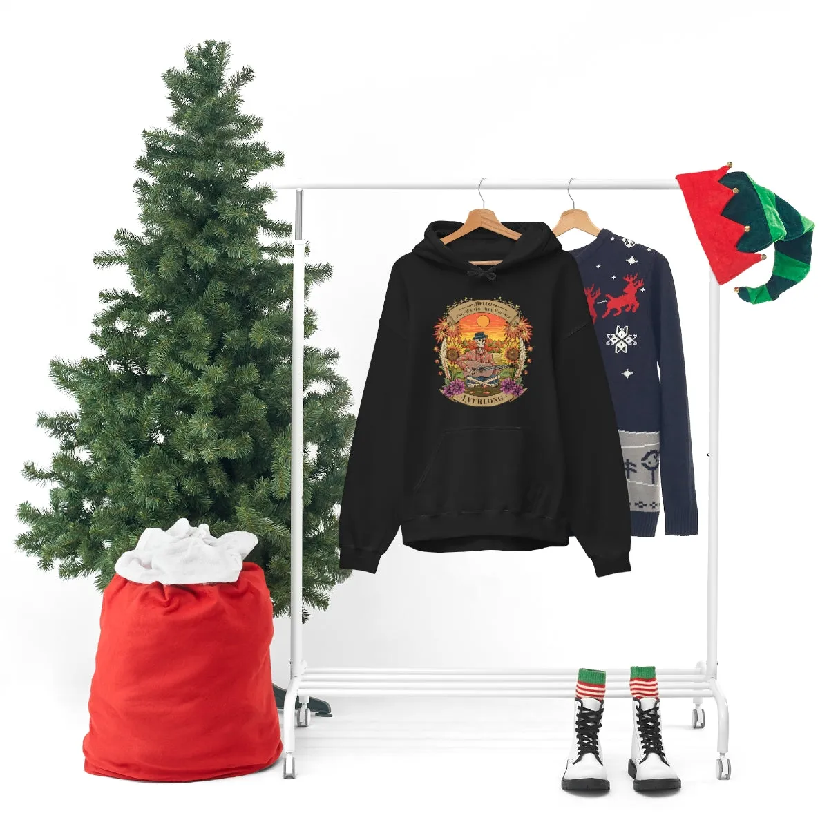 Everlong Skeleton on Heavy Blend Hoodie