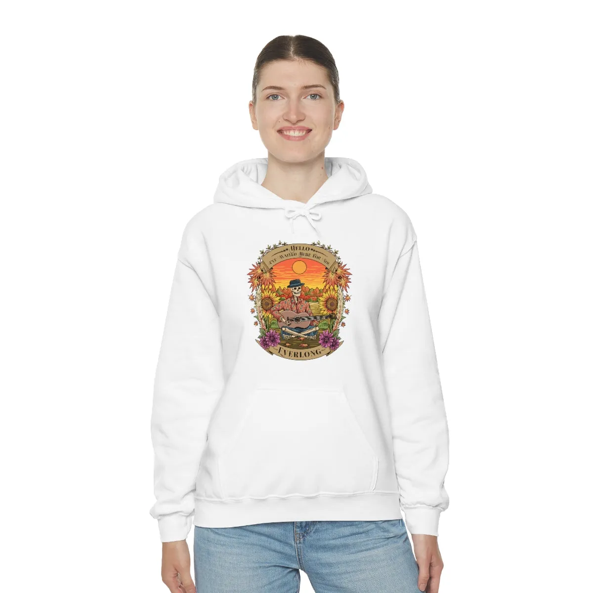 Everlong Skeleton on Heavy Blend Hoodie