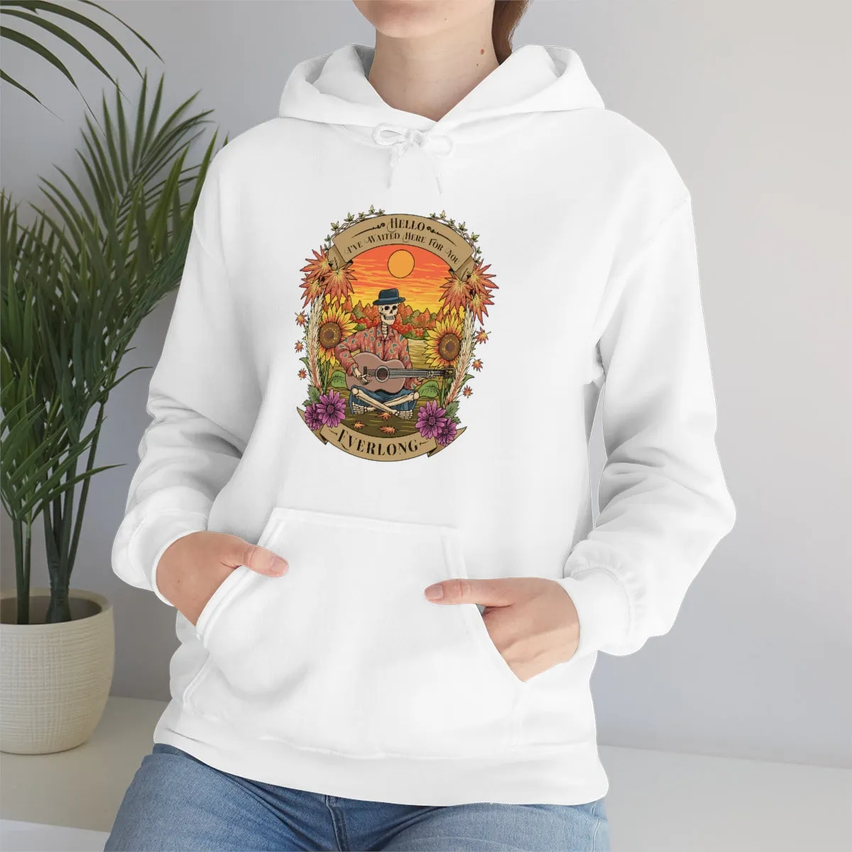 Everlong Skeleton on Heavy Blend Hoodie