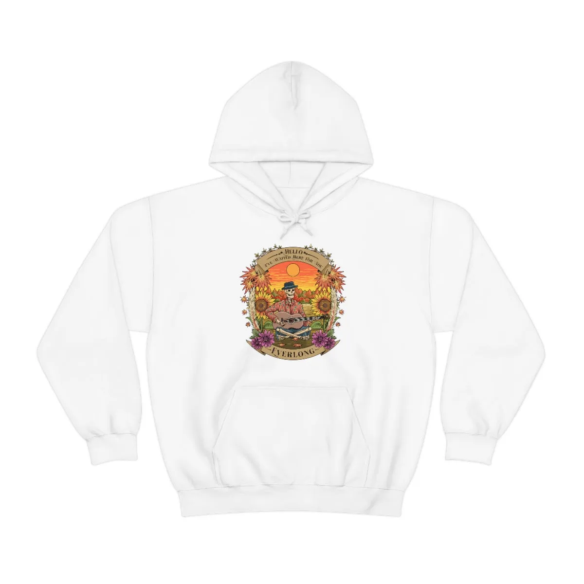Everlong Skeleton on Heavy Blend Hoodie