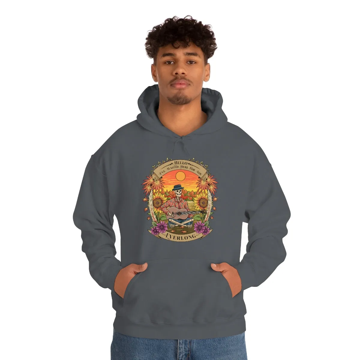 Everlong Skeleton on Heavy Blend Hoodie