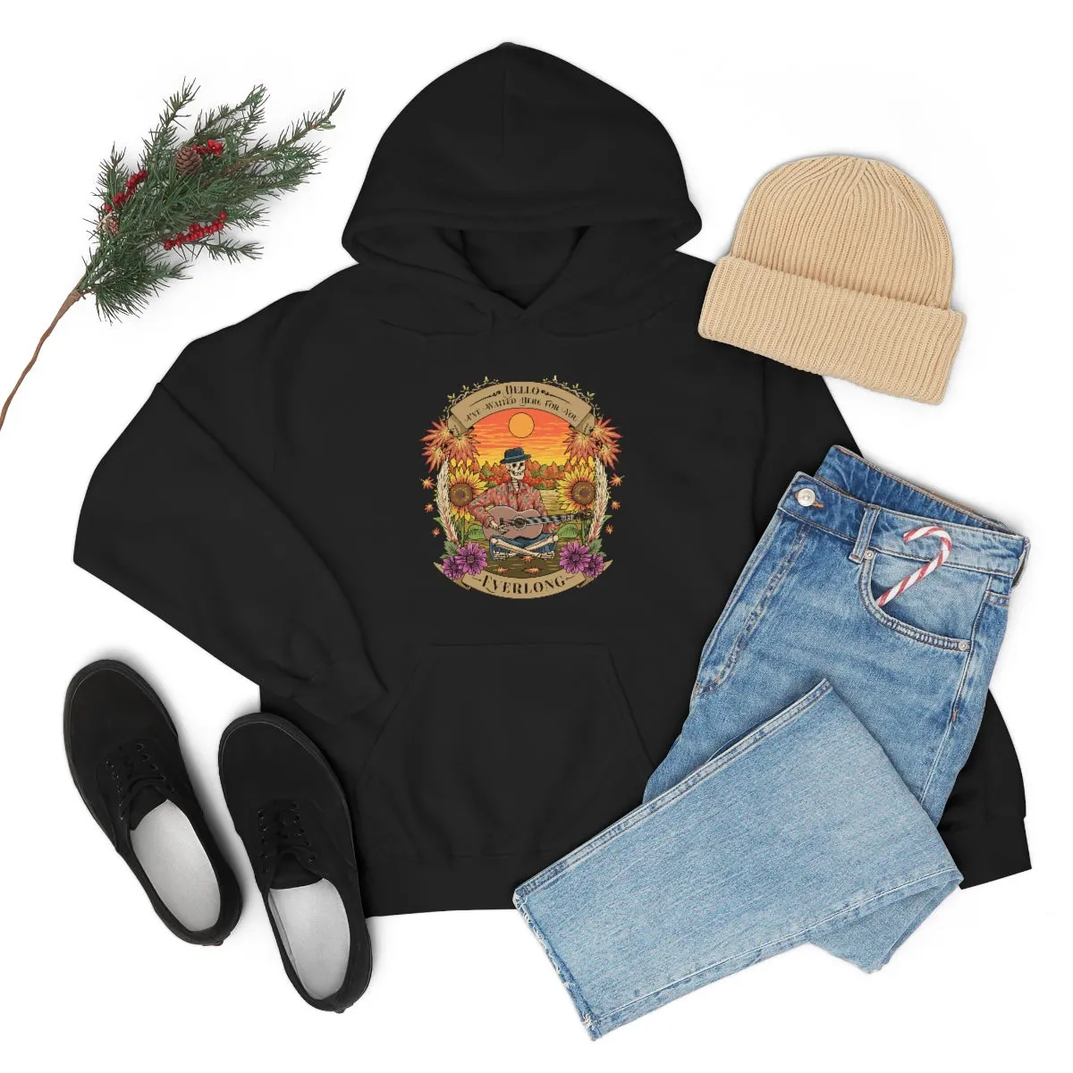 Everlong Skeleton on Heavy Blend Hoodie