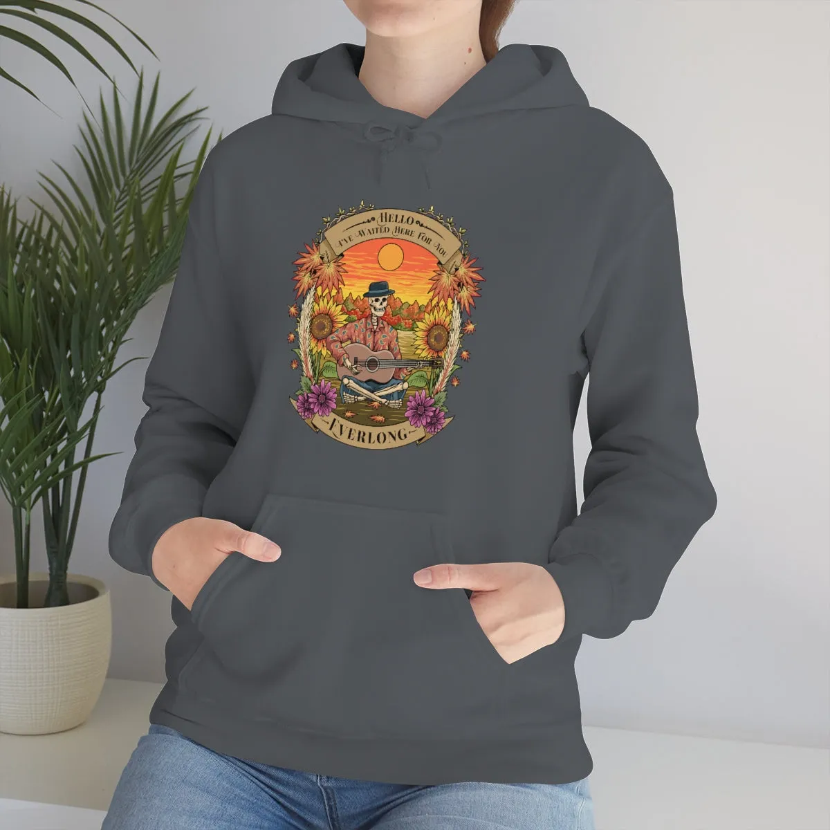 Everlong Skeleton on Heavy Blend Hoodie
