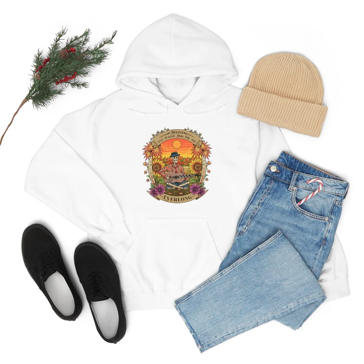 Everlong Skeleton on Heavy Blend Hoodie
