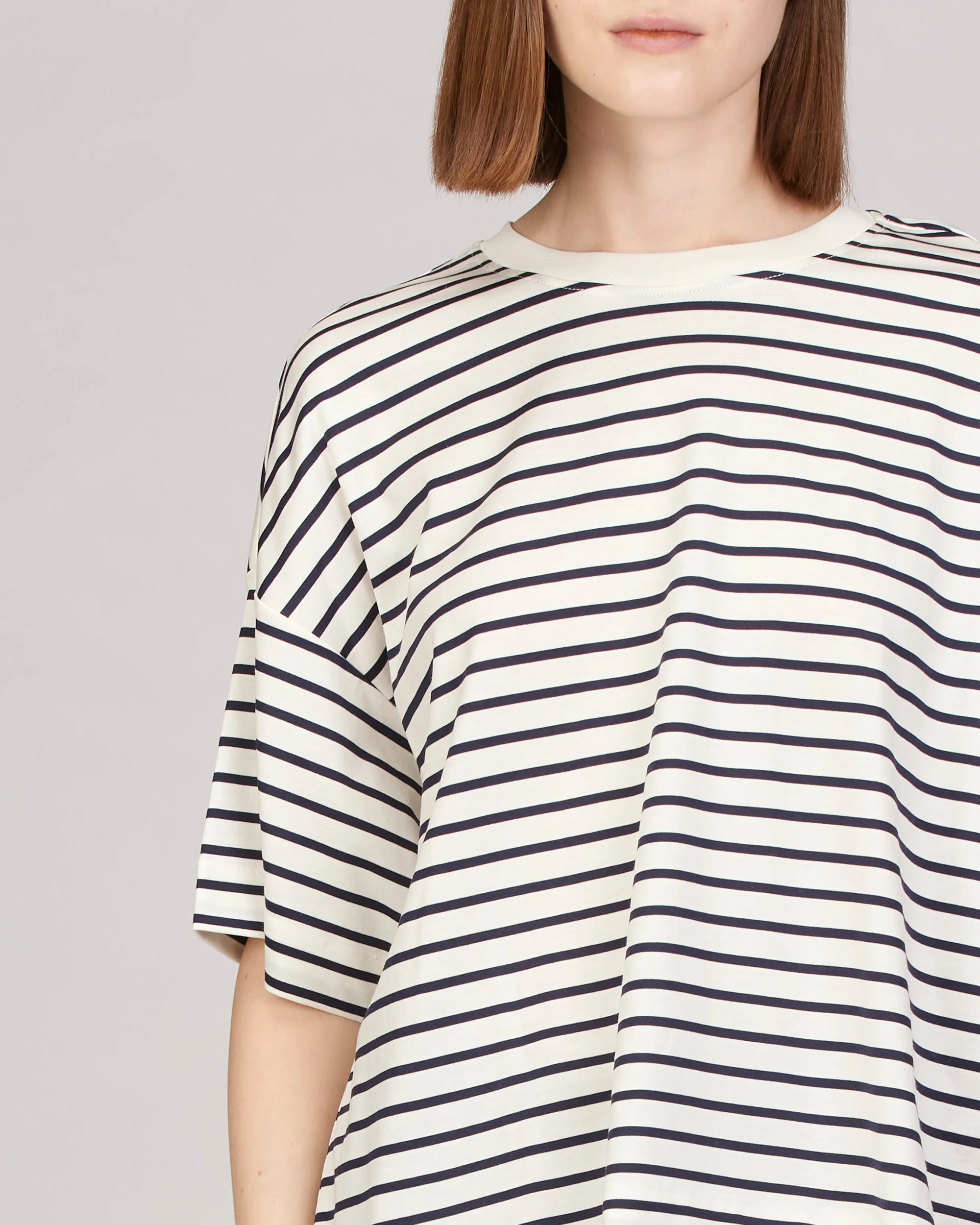 Evie Short Sleeve Boxy Striped T-Shirt