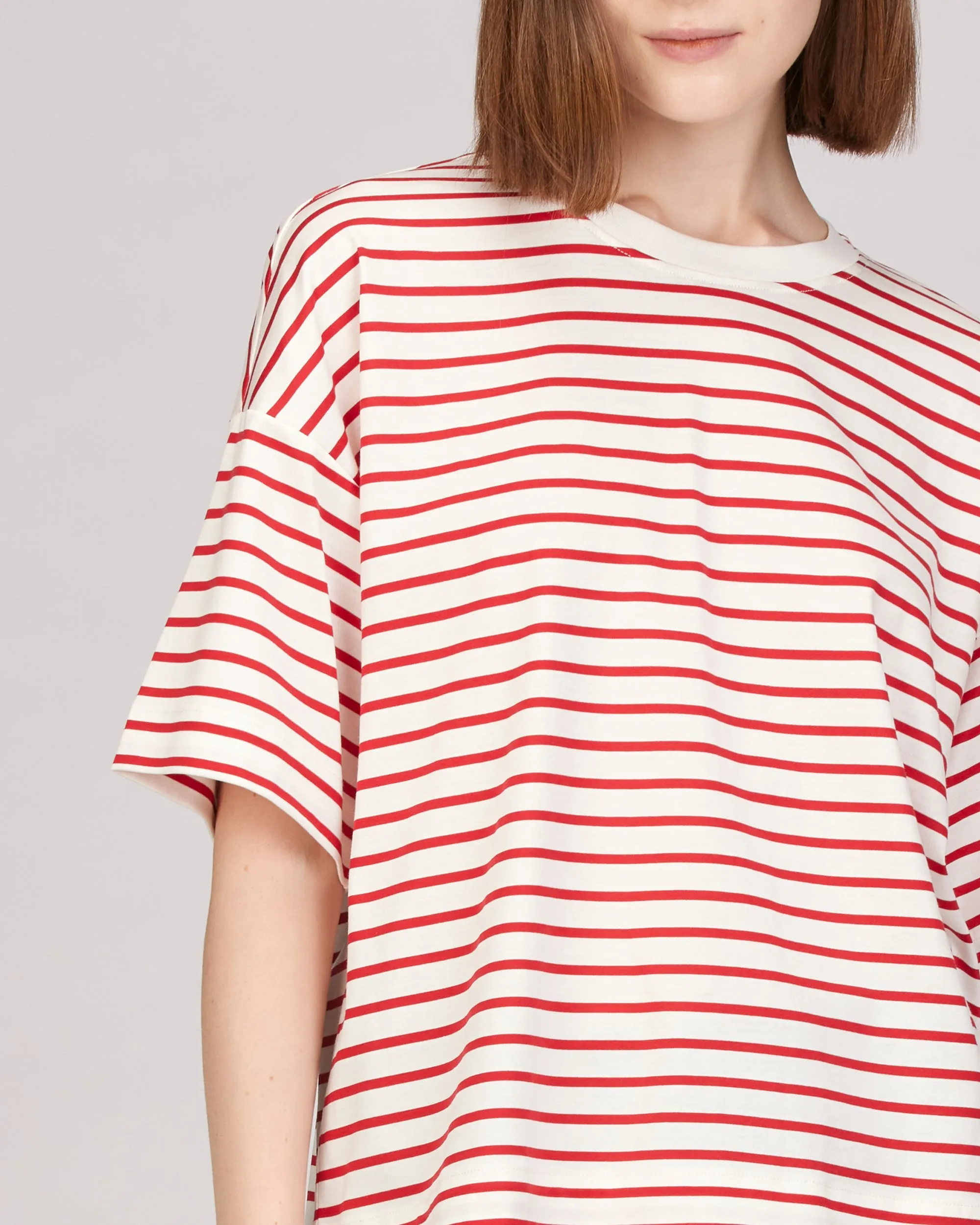 Evie Short Sleeve Boxy Striped T-Shirt