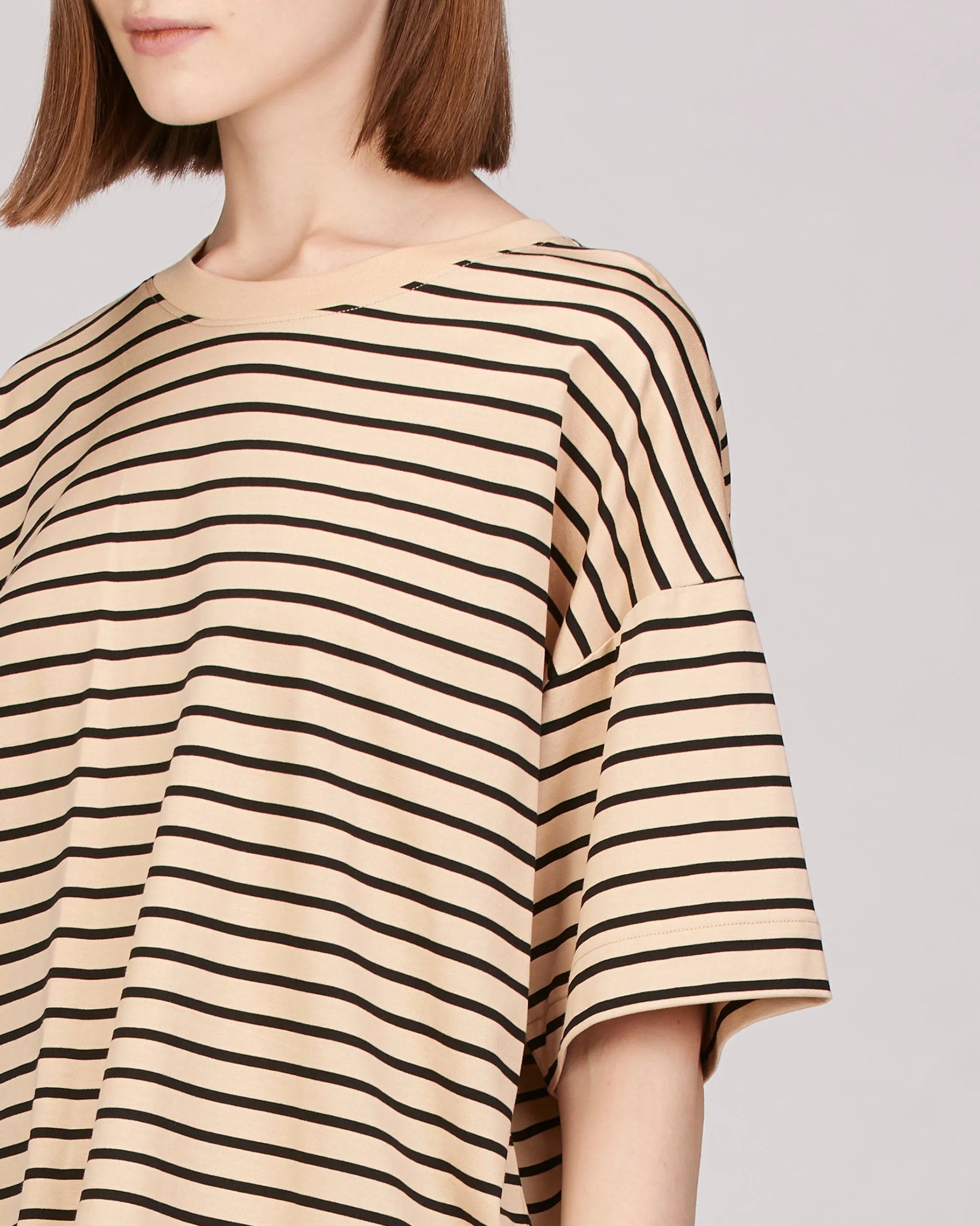 Evie Short Sleeve Boxy Striped T-Shirt