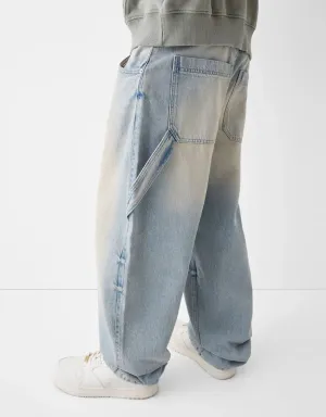 Faded Balloon-Fit Carpenter Jeans
