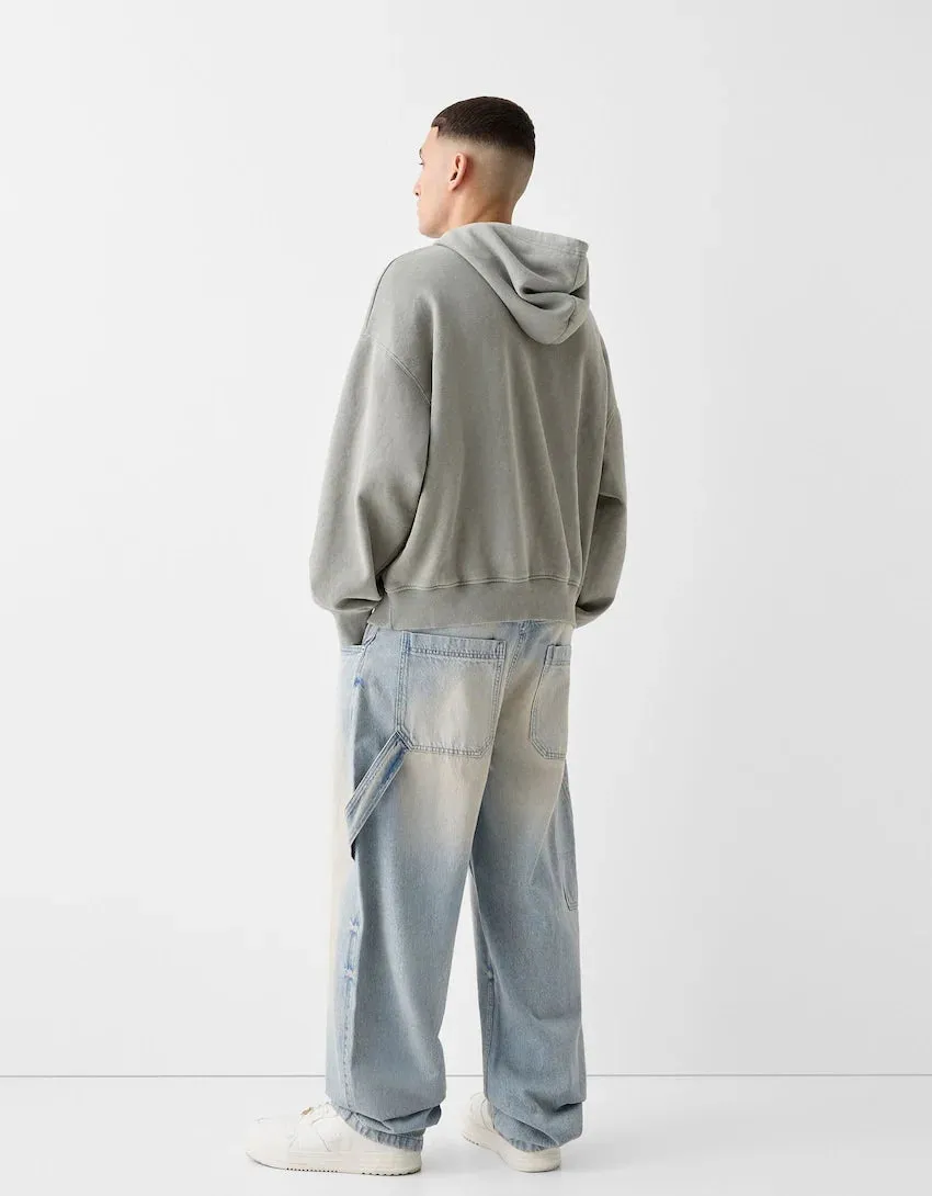 Faded Balloon-Fit Carpenter Jeans
