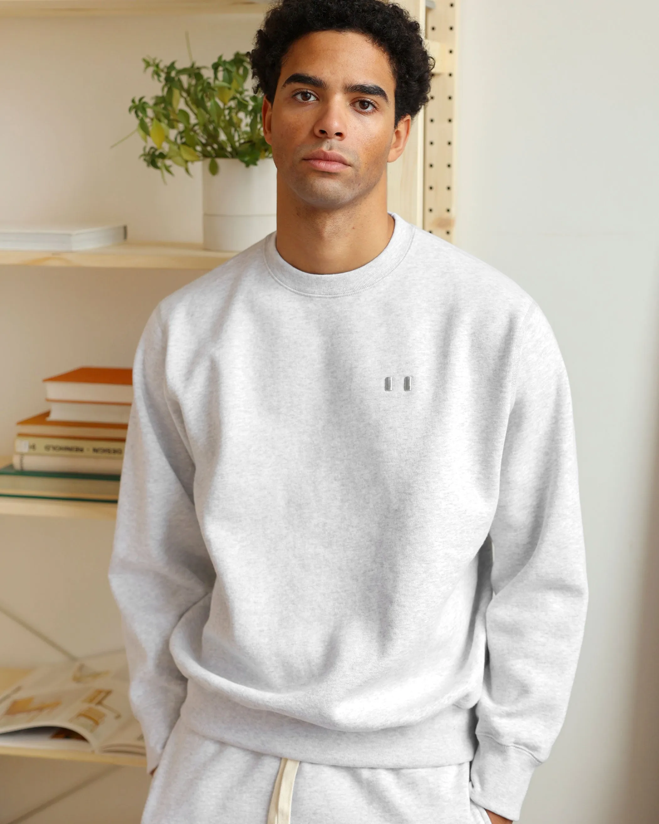 Flag Fleece Sweatshirt Cloud - Unisex