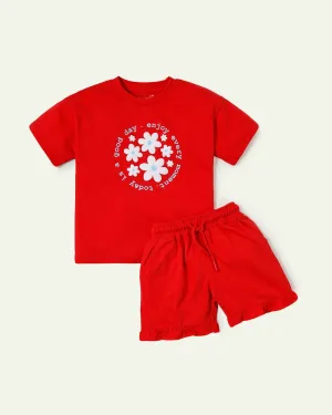 Floral Red Co-ord