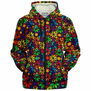 Floral Stained Glass Jacket with Pockets - Custom