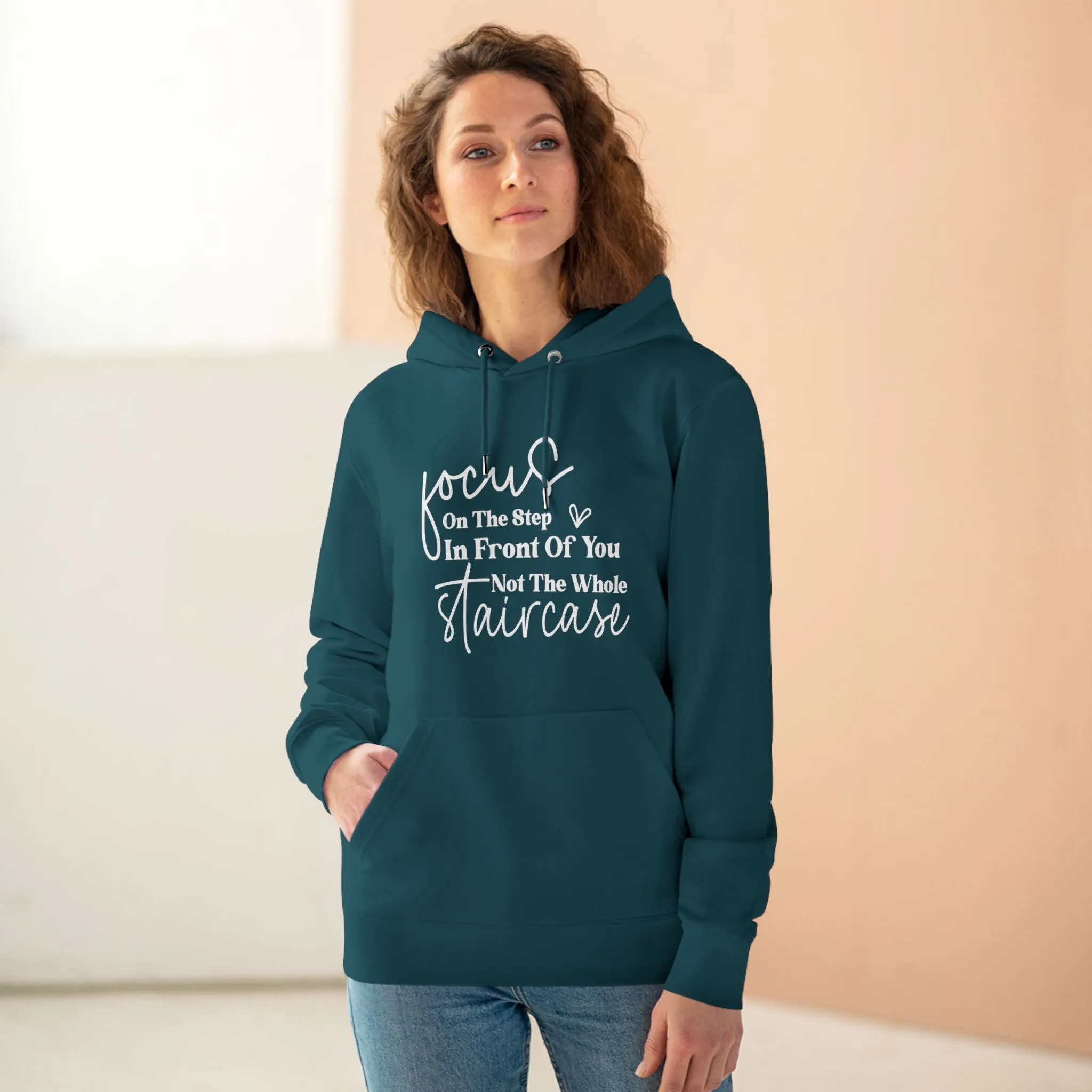 Focus On the Step in Front of You | Unisex Heavy Blend Organic Hoodie Sweatshirt