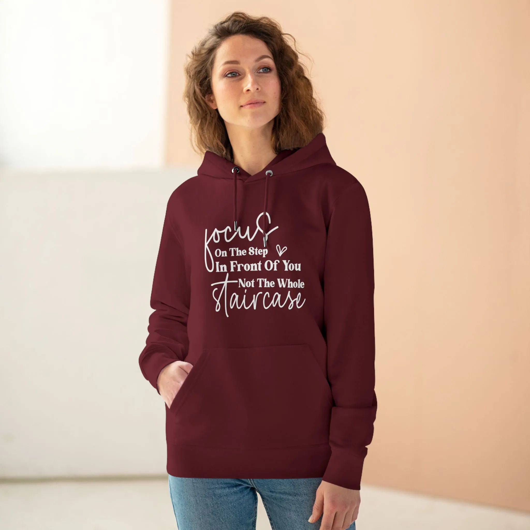 Focus On the Step in Front of You | Unisex Heavy Blend Organic Hoodie Sweatshirt
