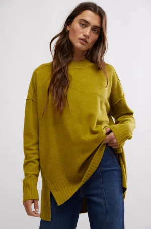 free people: phoebe pullover-avacado oil