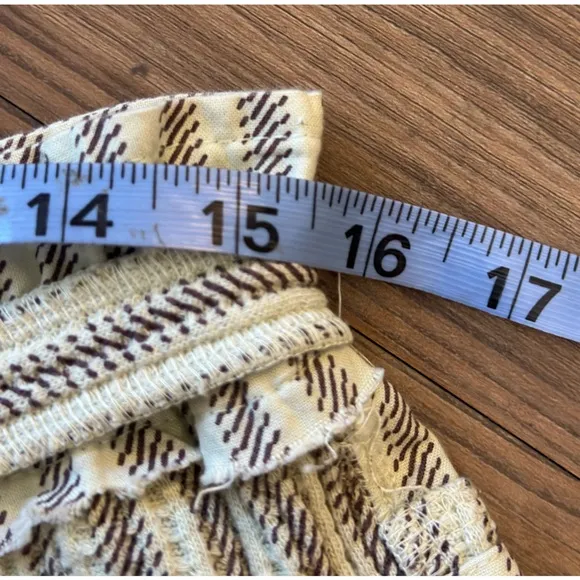 Free People Striped Tan Women's Shorts