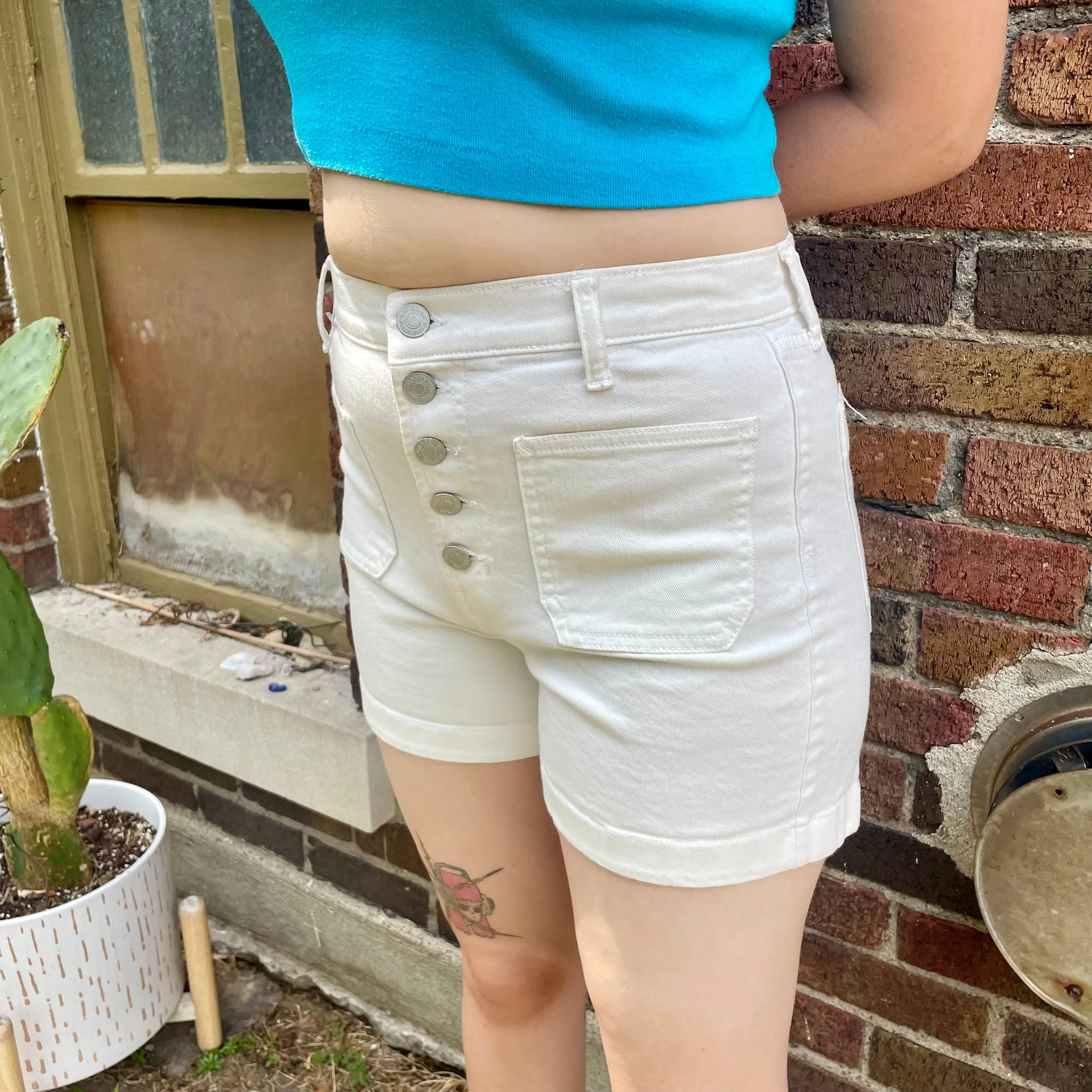 Gap Button fly shorts