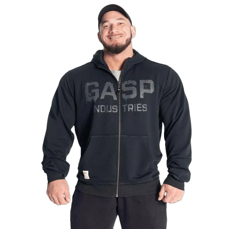 GASP Layered Hood Washed Black