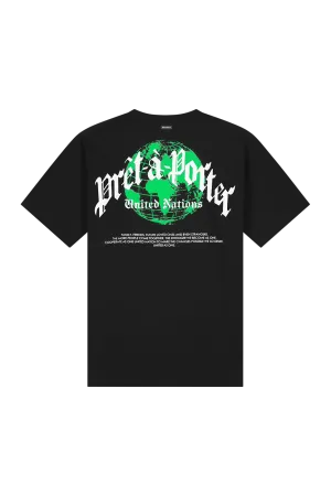 GLOBAL UNITY T-SHIRT | BLACK/NEON GREEN