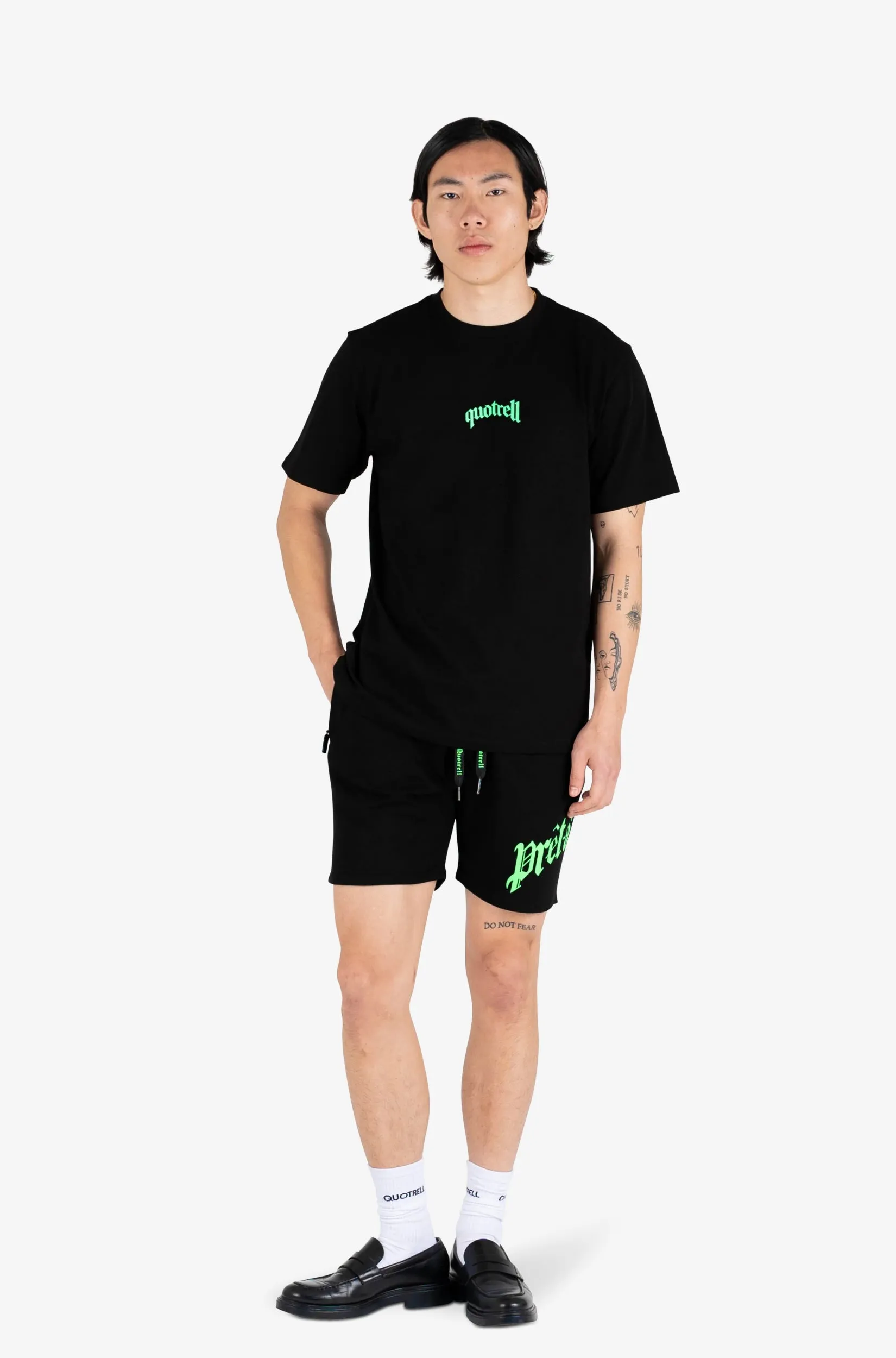 GLOBAL UNITY T-SHIRT | BLACK/NEON GREEN