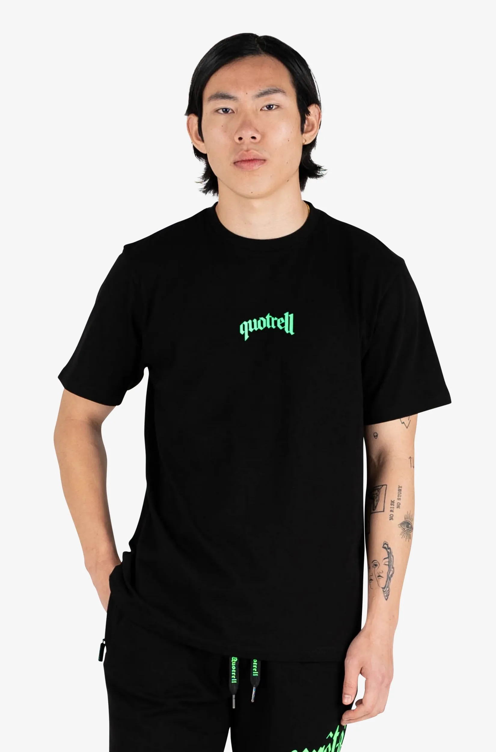 GLOBAL UNITY T-SHIRT | BLACK/NEON GREEN