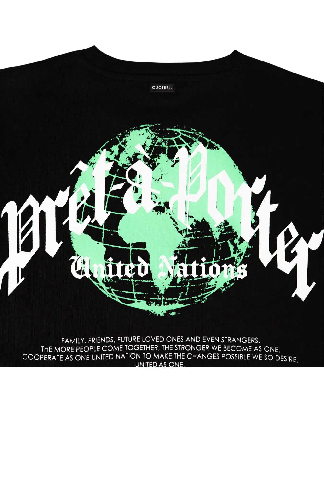 GLOBAL UNITY T-SHIRT | BLACK/NEON GREEN