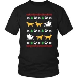 Golden Retriever Ugly Christmas Sweater Design