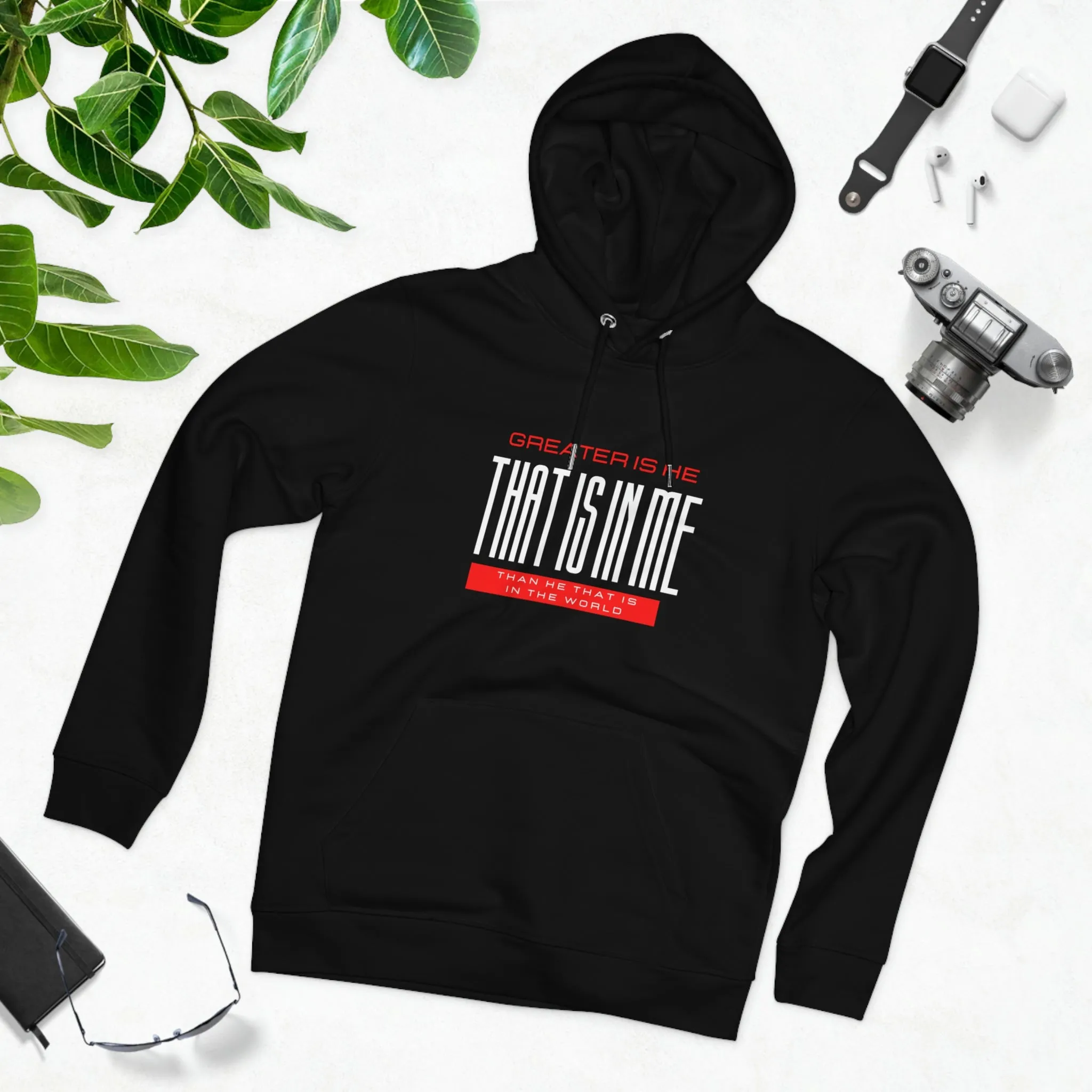Greater Is He Unisex Cruiser Hoodie