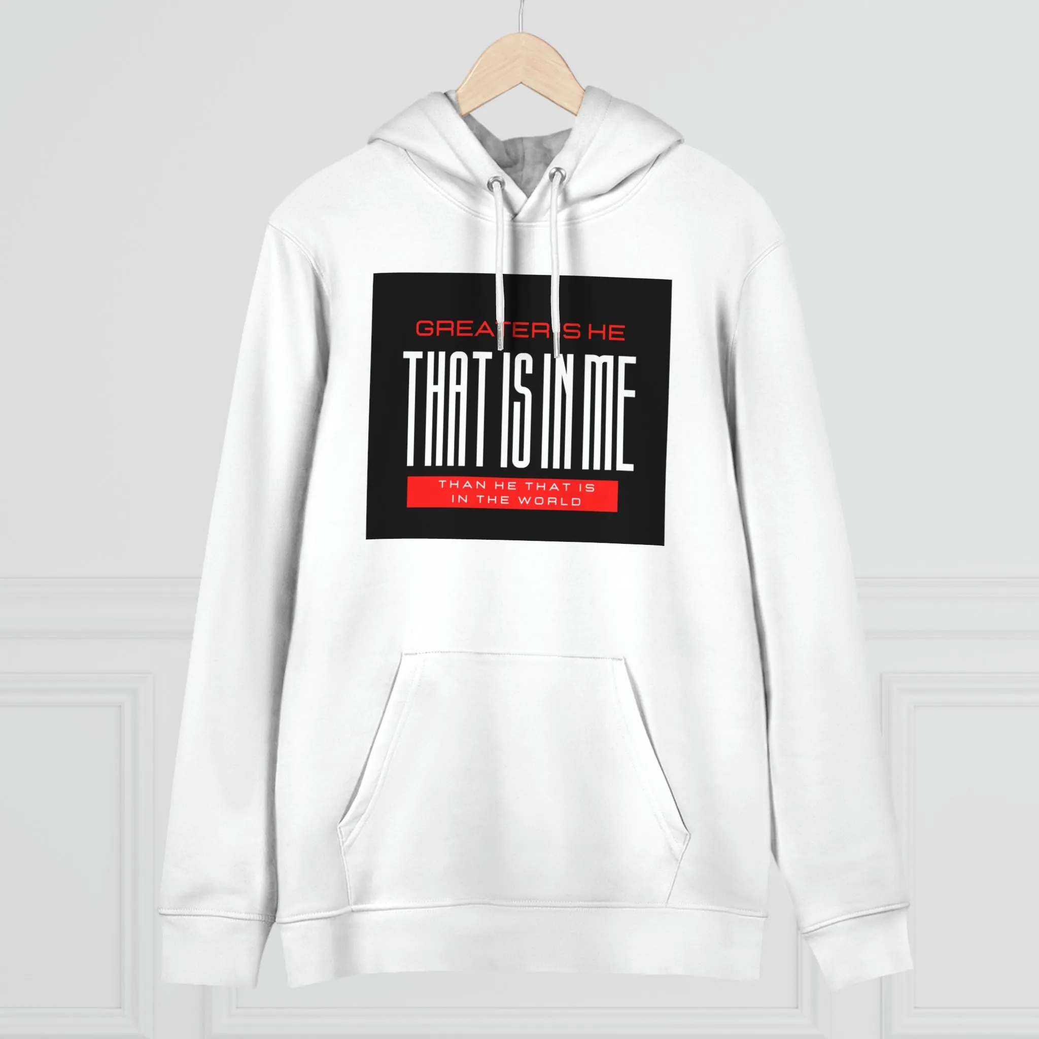Greater Is He Unisex Cruiser Hoodie