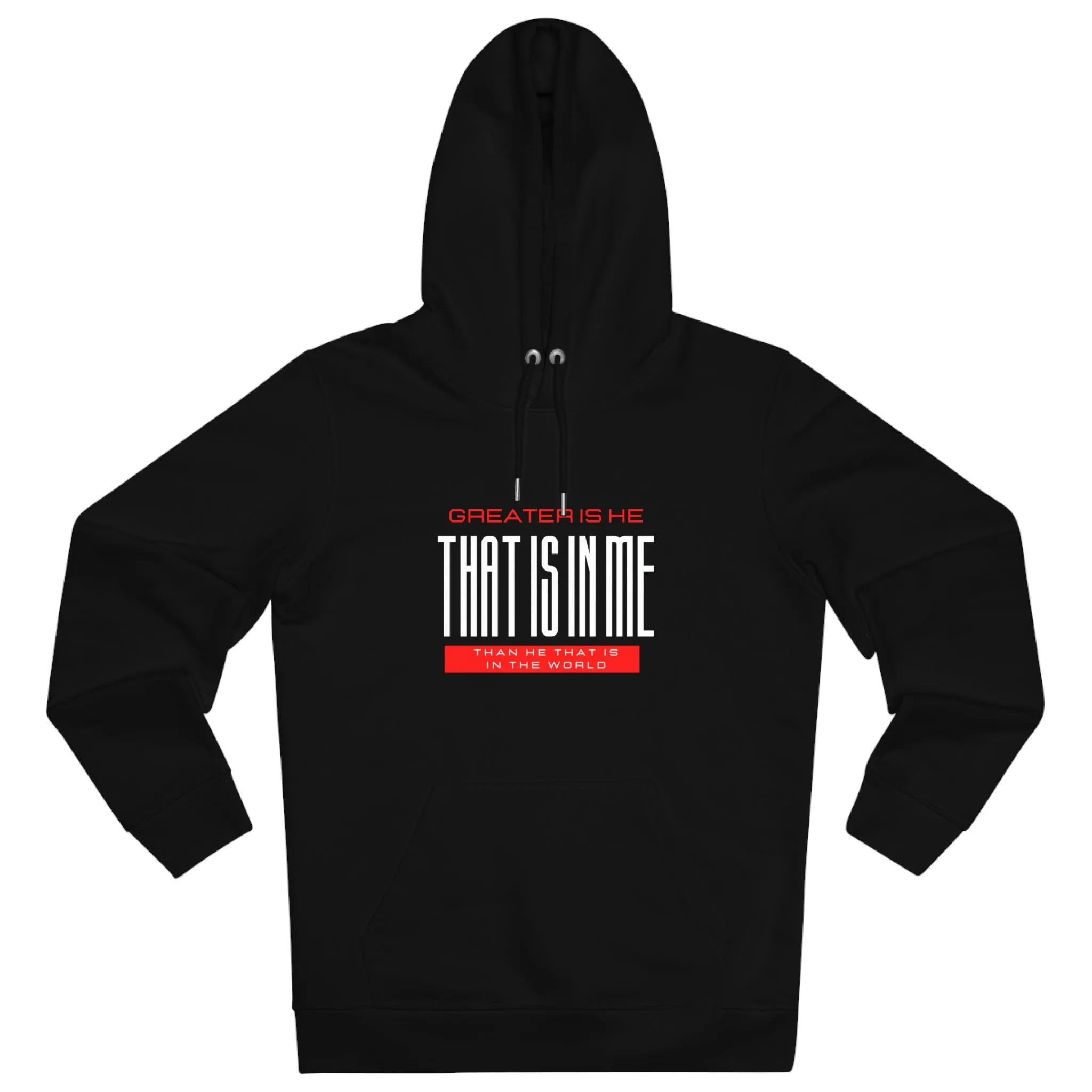 Greater Is He Unisex Cruiser Hoodie