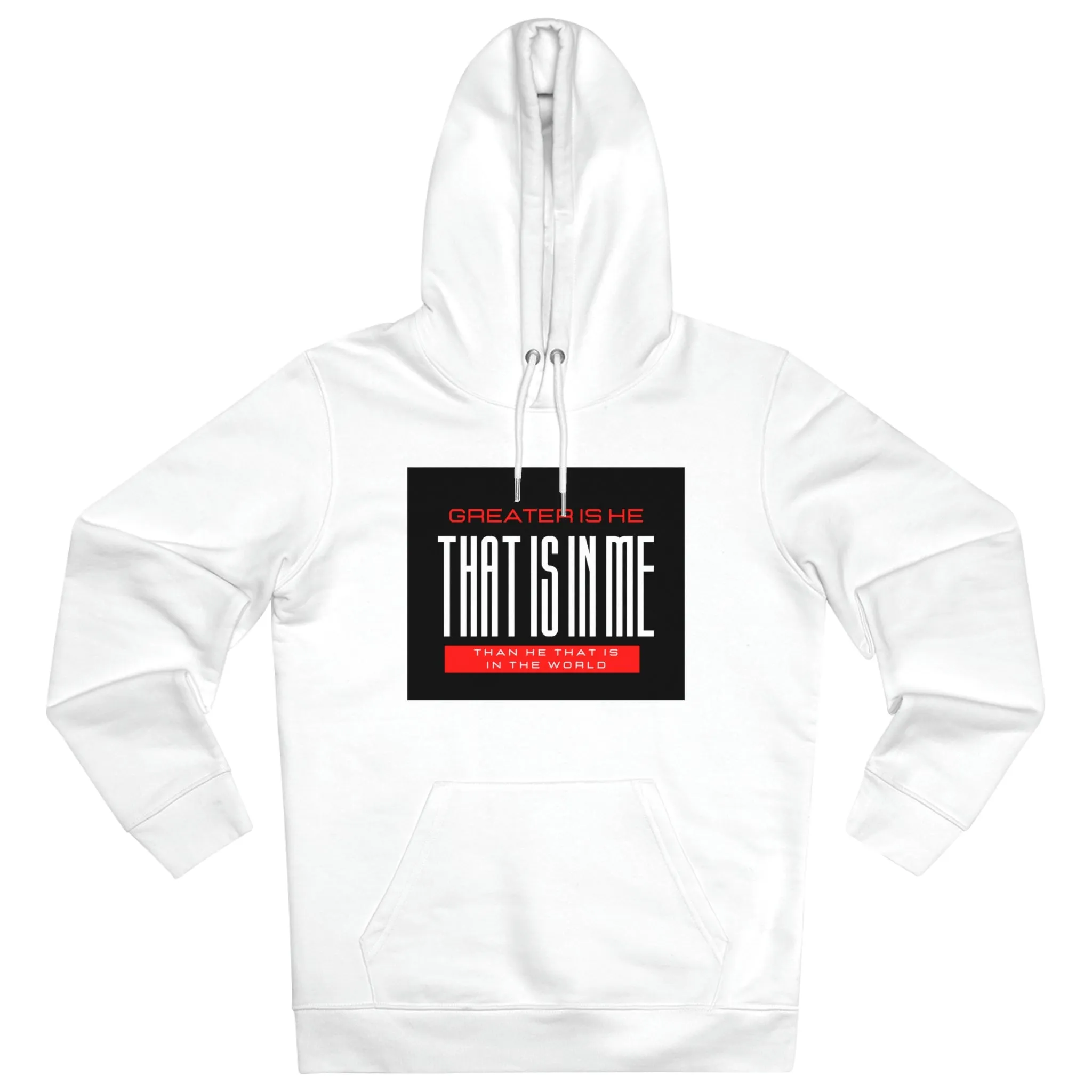 Greater Is He Unisex Cruiser Hoodie
