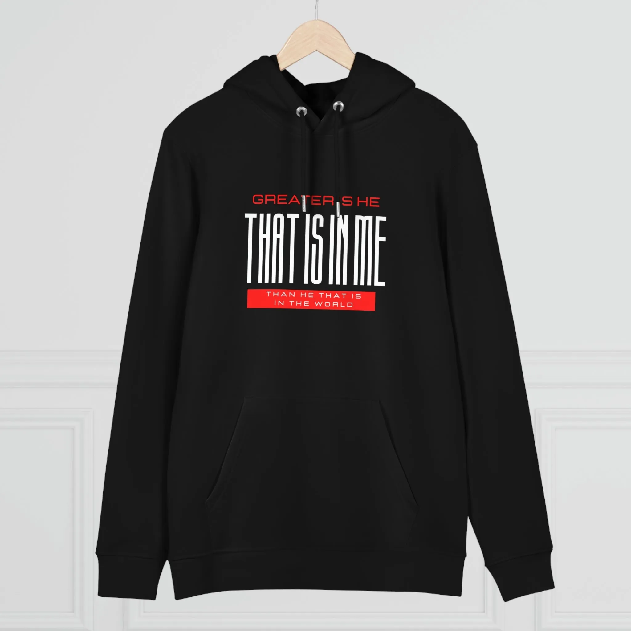 Greater Is He Unisex Cruiser Hoodie