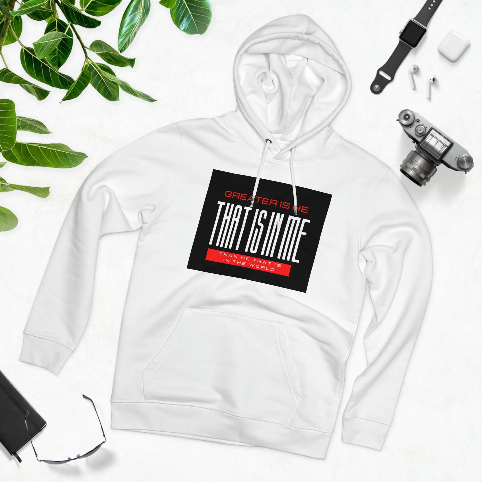 Greater Is He Unisex Cruiser Hoodie